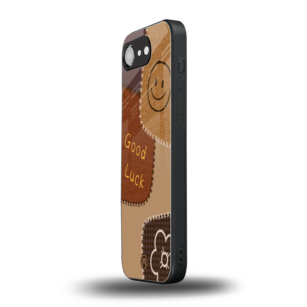 good luck back phone cover | glass case for iphone 16e