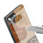 good luck back phone cover | glass case for iphone 16e