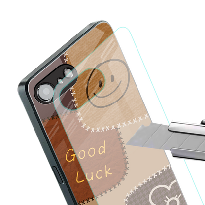 good luck back phone cover | glass case for iphone 16e