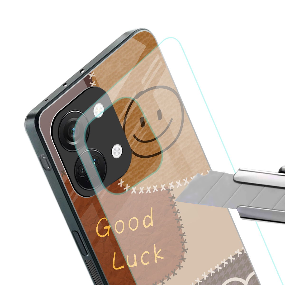 good luck back phone cover | glass case for oneplus nord 3