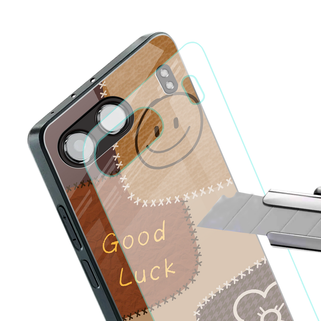 good luck back phone cover | glass case for oneplus nord 4