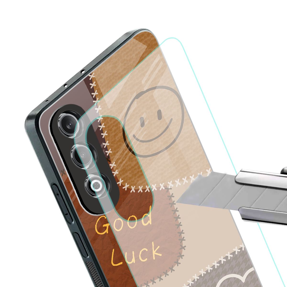 good luck back phone cover | glass case for oneplus nord ce 4