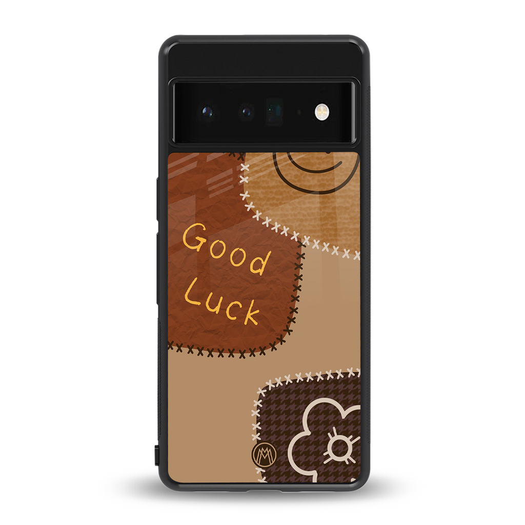 good luck back phone cover | glass case for google pixel 6 pro
