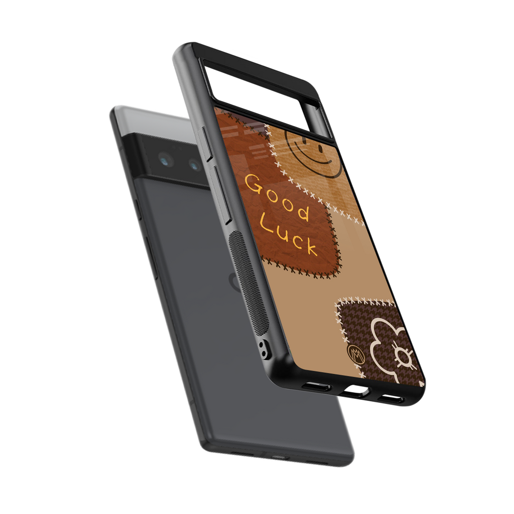 good luck back phone cover | glass case for google pixel 6 pro