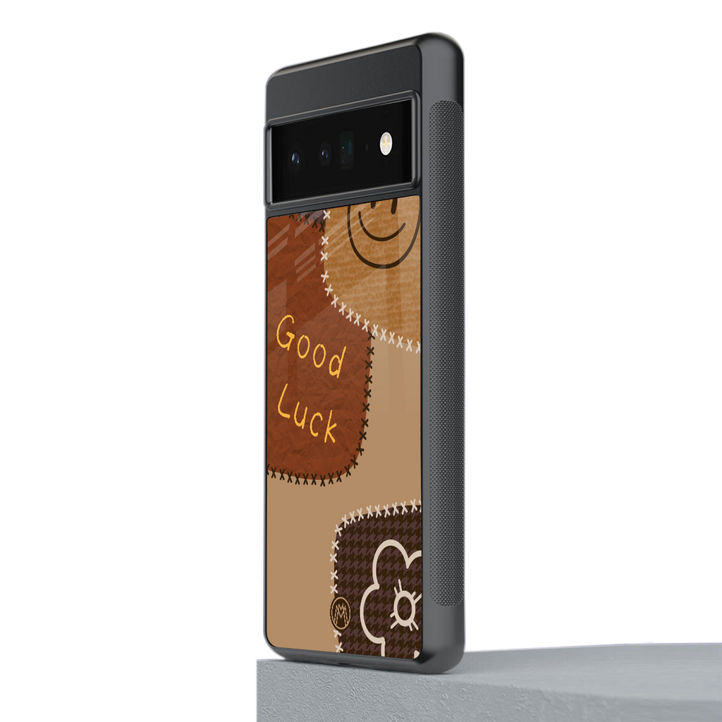 good luck back phone cover | glass case for google pixel 6 pro