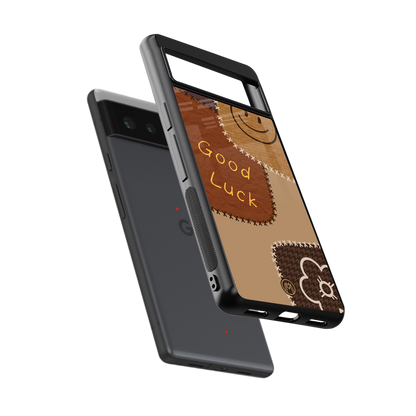 good luck back phone cover | glass case for google pixel 6