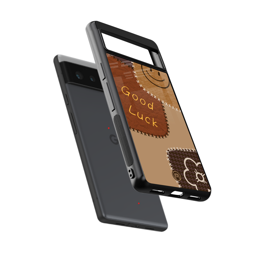 good luck back phone cover | glass case for Google Pixel 6A