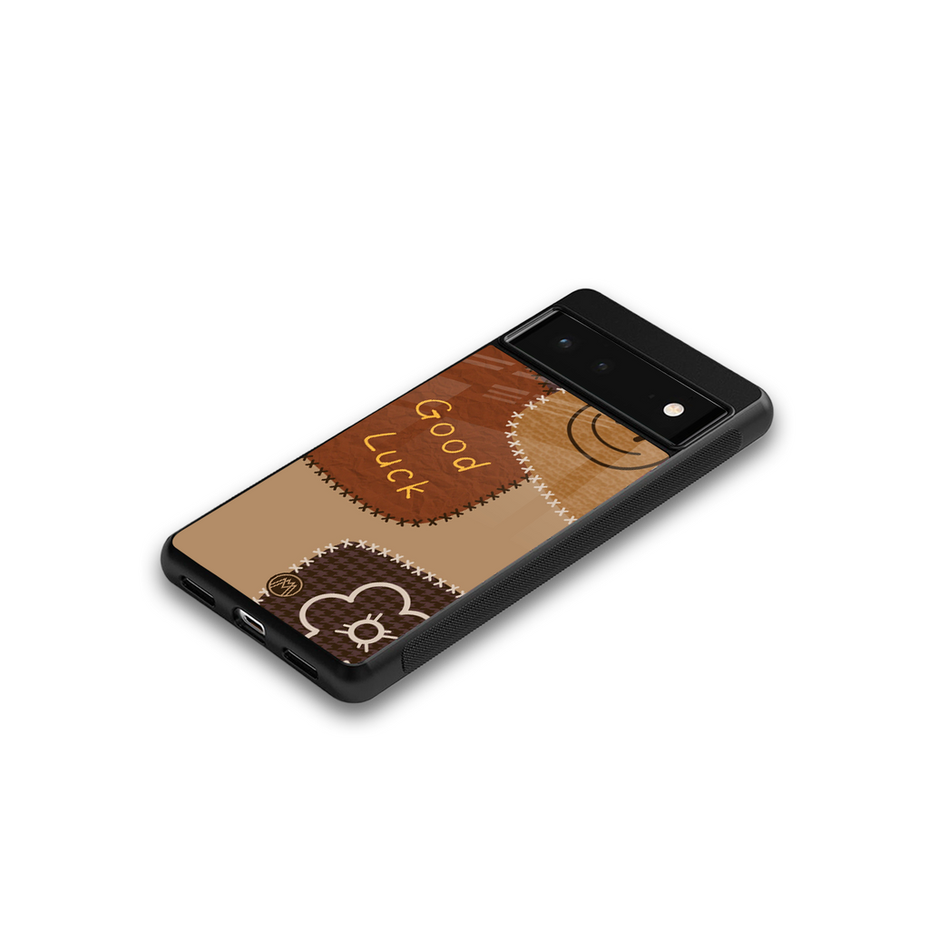 good luck back phone cover | glass case for google pixel 6