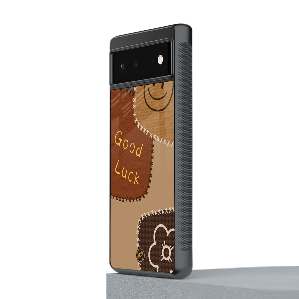 good luck back phone cover | glass case for Google Pixel 6A