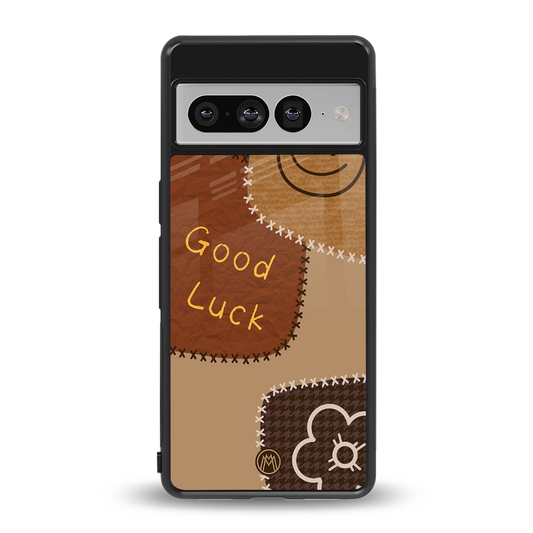 good luck back phone cover | glass case for google pixel 7 pro