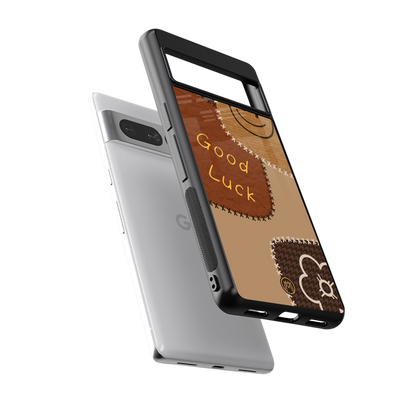 good luck back phone cover | glass case for google pixel 7 pro