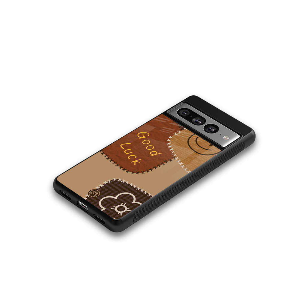 good luck back phone cover | glass case for google pixel 7 pro