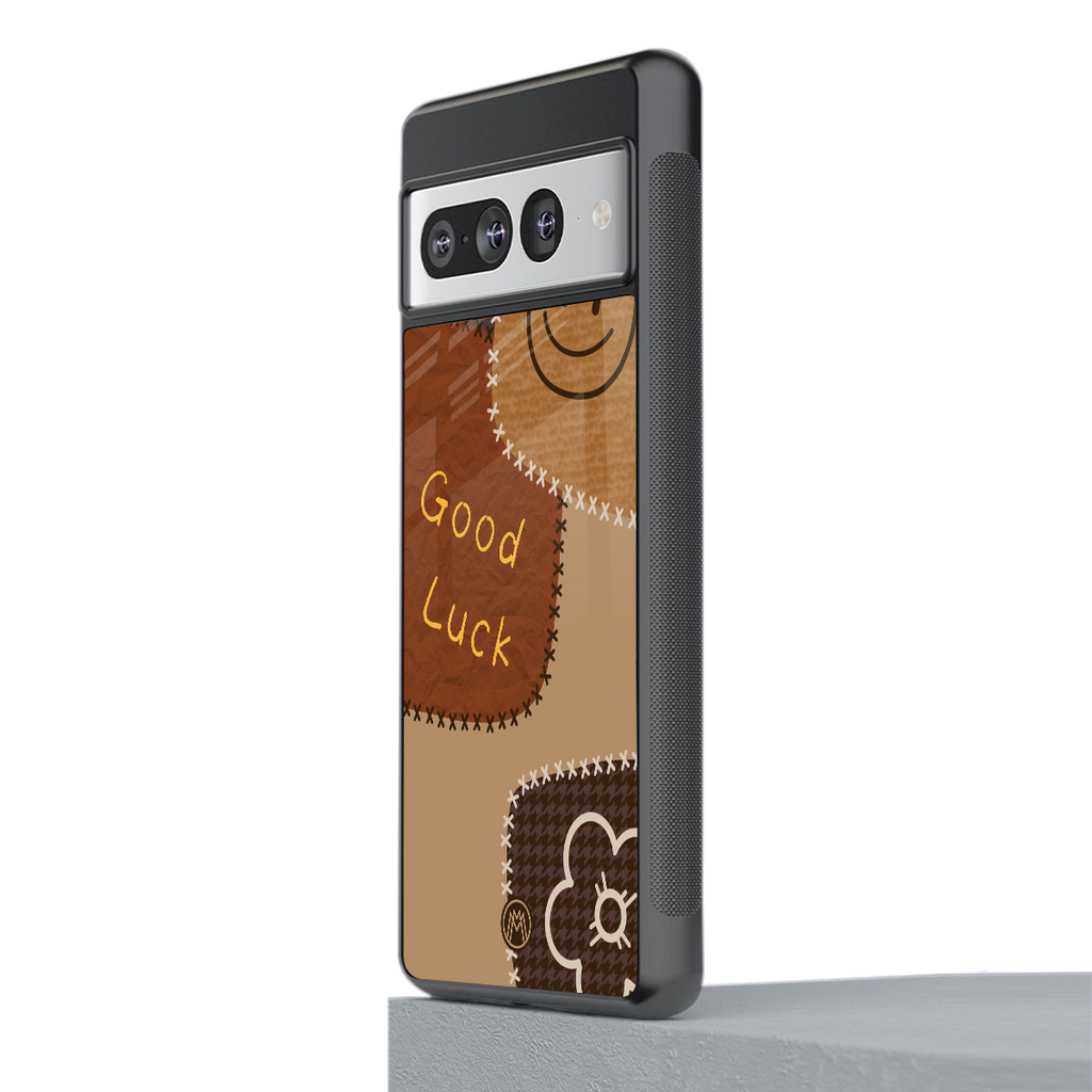 good luck back phone cover | glass case for google pixel 7 pro
