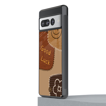 good luck back phone cover | glass case for google pixel 7 pro