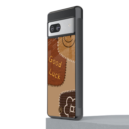 good luck back phone cover | glass case for Google Pixel 7A