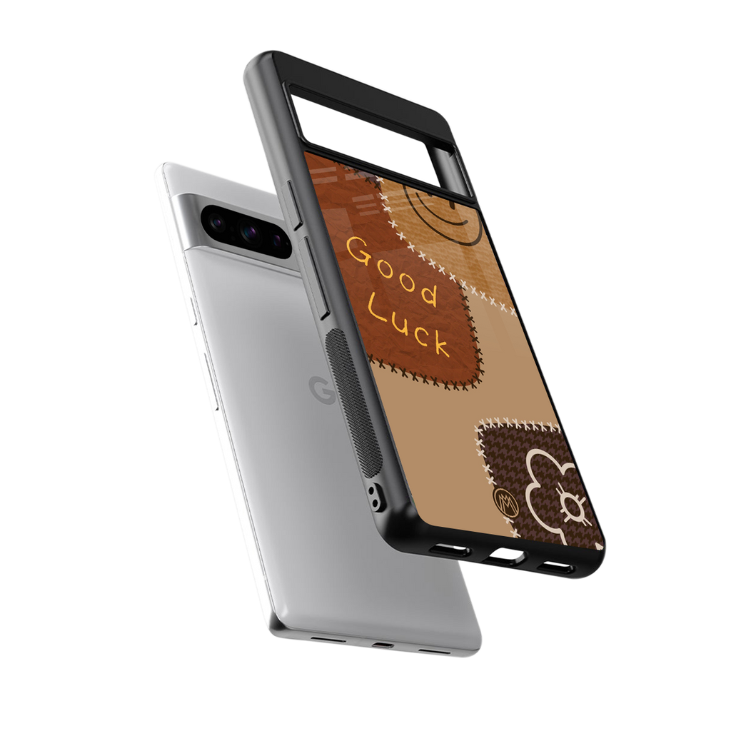 good luck back phone cover | glass case for google pixel 8 pro