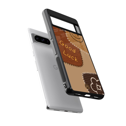 good luck back phone cover | glass case for google pixel 8 pro
