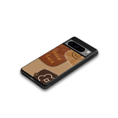 good luck back phone cover | glass case for google pixel 8 pro