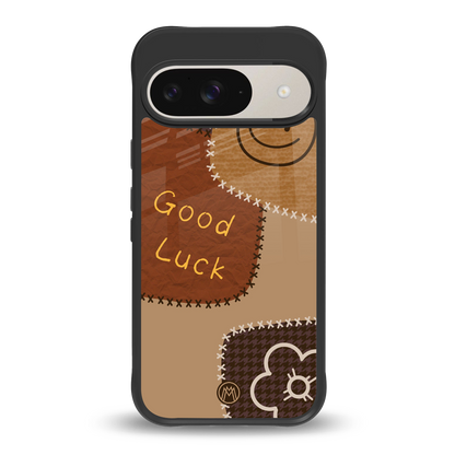 good luck back phone cover | glass case for google pixel 9
