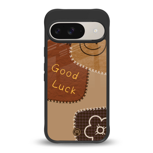 good luck back phone cover | glass case for google pixel 9