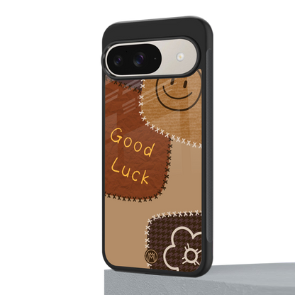 good luck back phone cover | glass case for google pixel 9