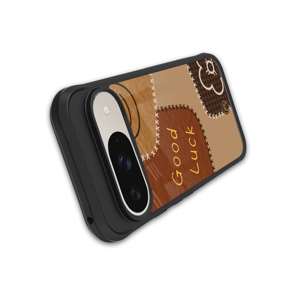 good luck back phone cover | glass case for google pixel 9