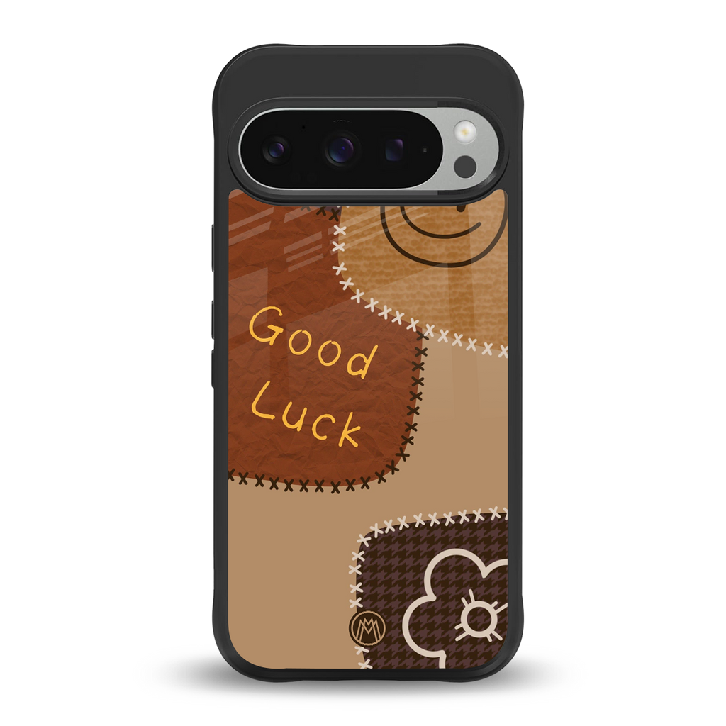 good luck back phone cover | glass case for google pixel 9 pro
