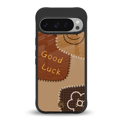 good luck back phone cover | glass case for google pixel 9 pro xl