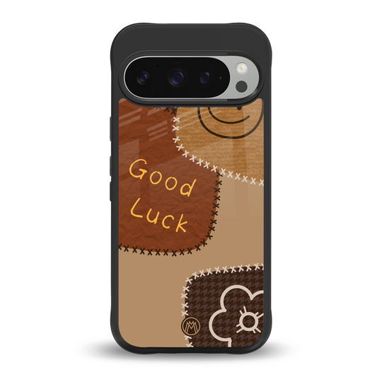 good luck back phone cover | glass case for google pixel 9 pro xl