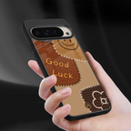 good luck back phone cover | glass case for google pixel 9 pro