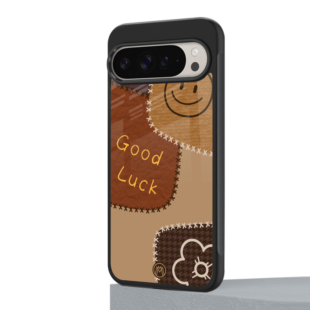 good luck back phone cover | glass case for google pixel 9 pro