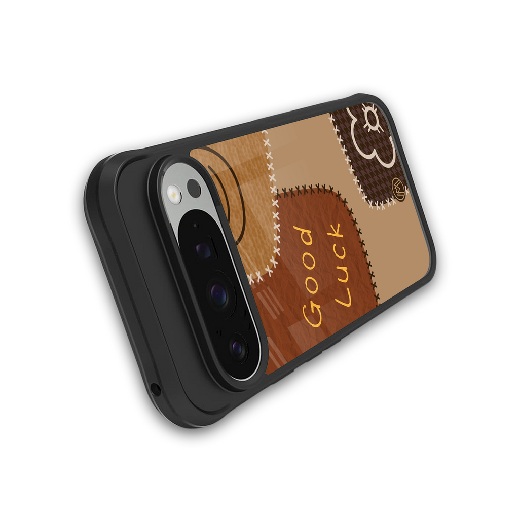good luck back phone cover | glass case for google pixel 9 pro