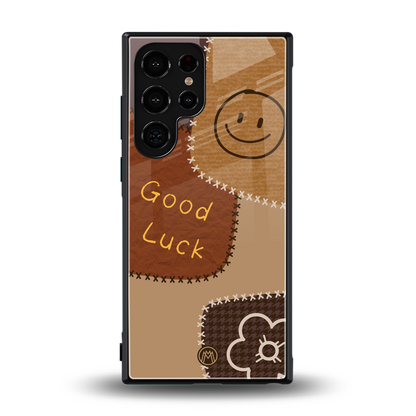 good luck back phone cover | glass case for samsung galaxy s24 ultra