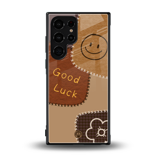 good luck back phone cover | glass case for samsung galaxy s24 ultra