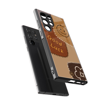 good luck back phone cover | glass case for samsung galaxy s24 ultra