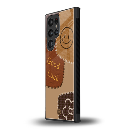 good luck back phone cover | glass case for samsung galaxy s24 ultra