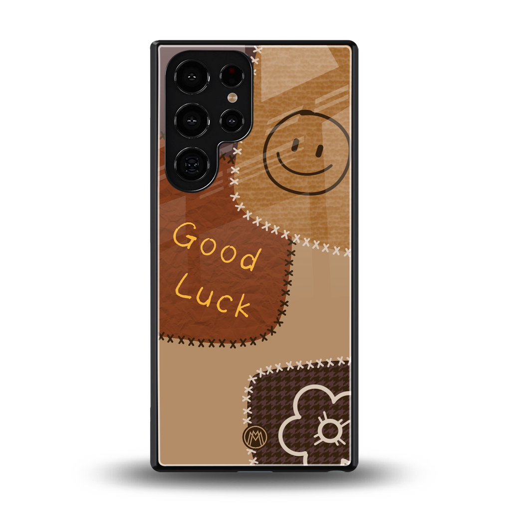good luck back phone cover | glass case for samsung galaxy s25 ultra