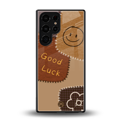 good luck back phone cover | glass case for samsung galaxy s25 ultra