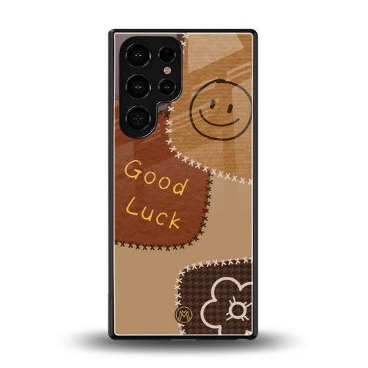 good luck back phone cover | glass case for samsung galaxy s25 ultra