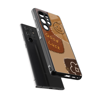 good luck back phone cover | glass case for samsung galaxy s25 ultra