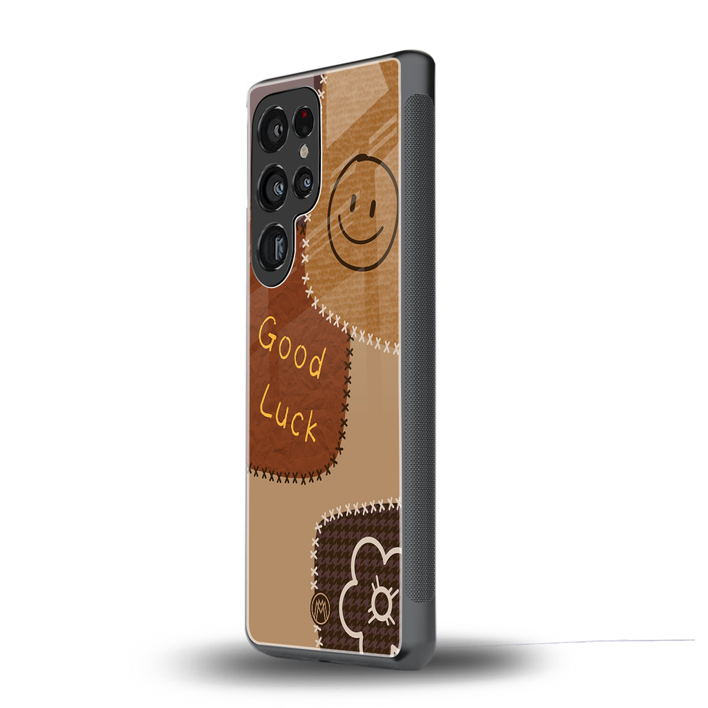 good luck back phone cover | glass case for samsung galaxy s25 ultra