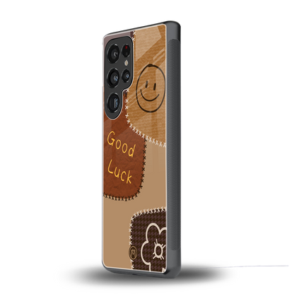 good luck back phone cover | glass case for samsung galaxy s25 ultra