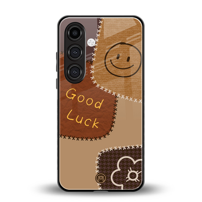 good luck back phone cover | glass case for samsung galaxy s24 fe