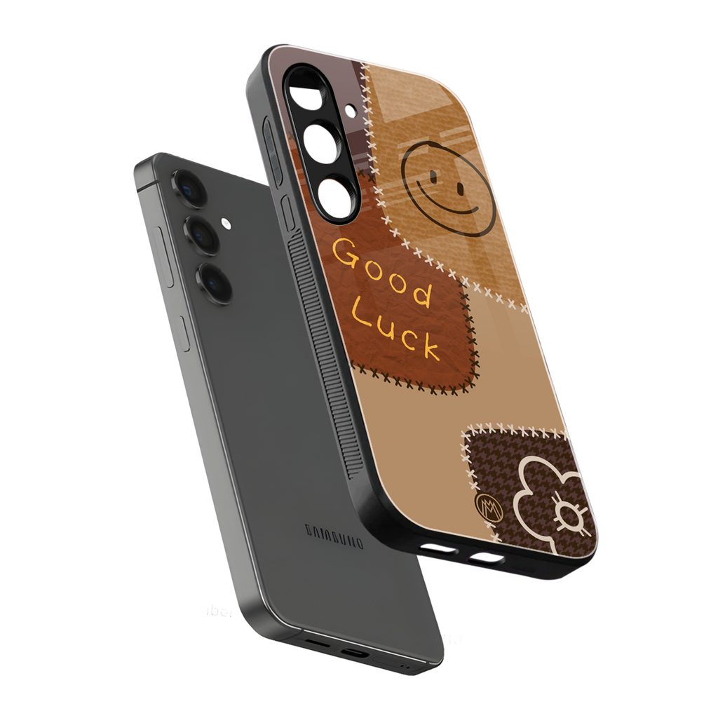 good luck back phone cover | glass case for samsung galaxy s25