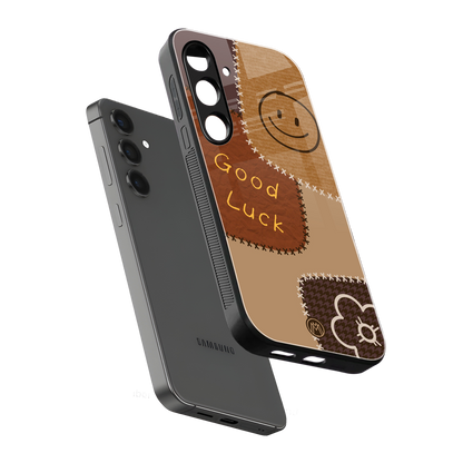 good luck back phone cover | glass case for samsung galaxy s24 fe
