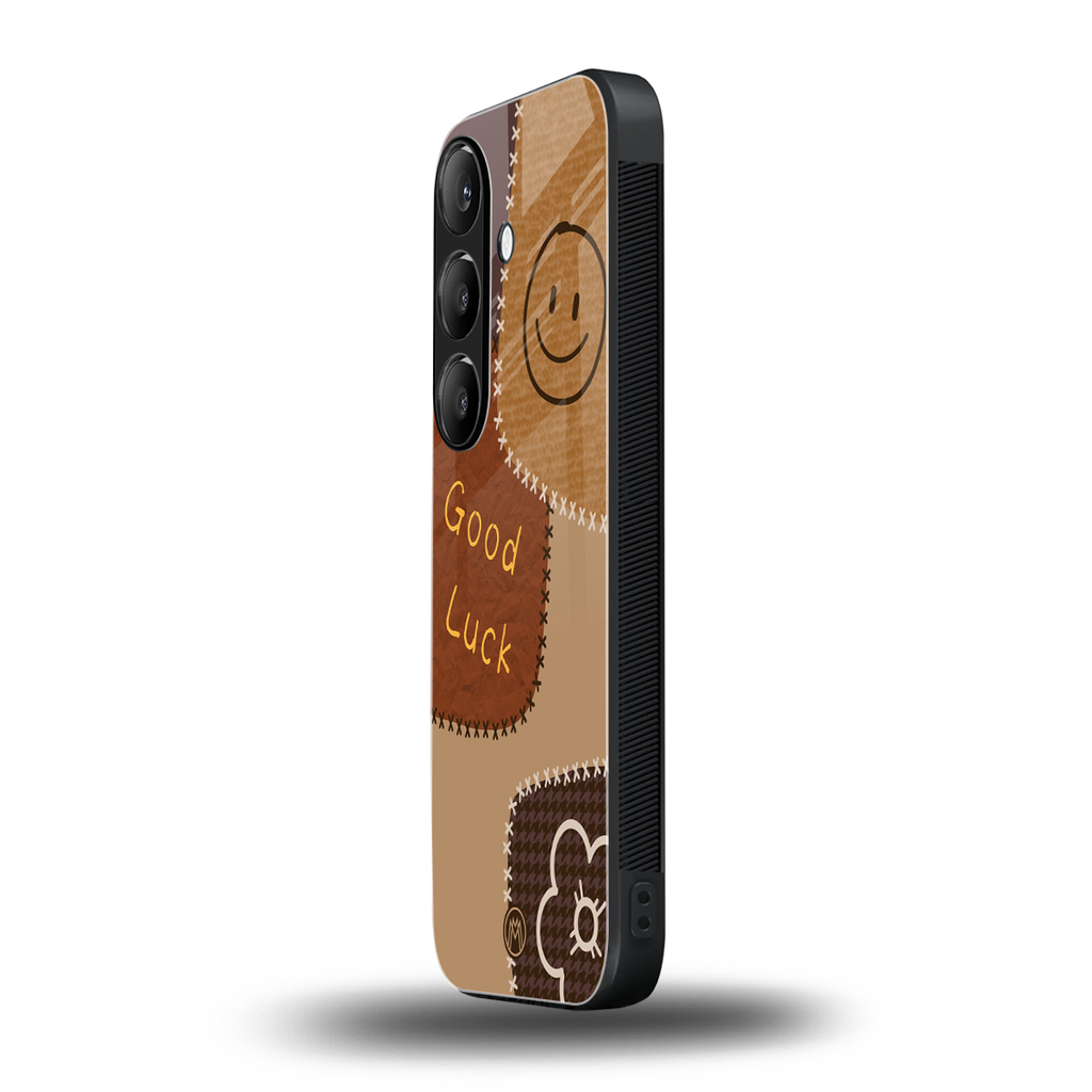 good luck back phone cover | glass case for samsung galaxy s25 plus