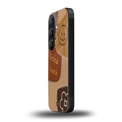good luck back phone cover | glass case for samsung galaxy s23 fe