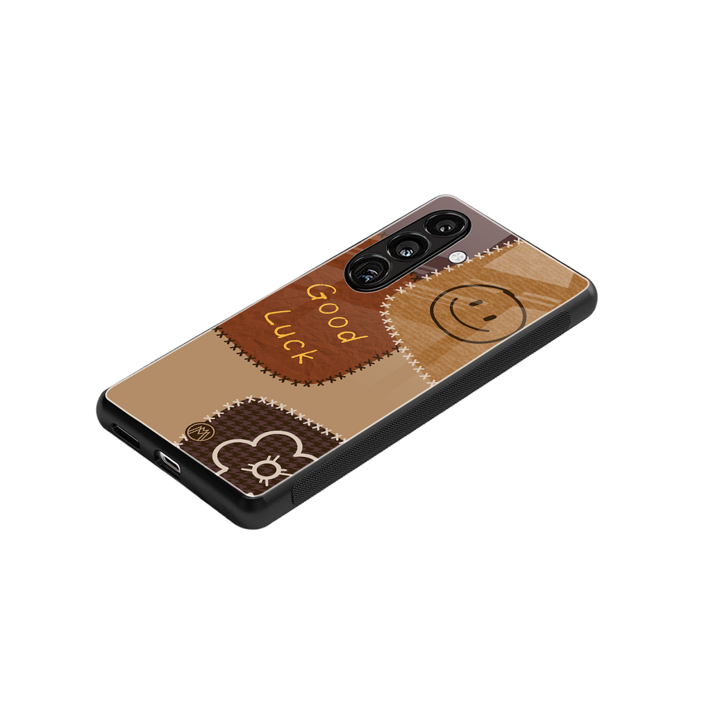 good luck back phone cover | glass case for samsung galaxy s24 fe