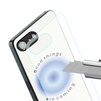 good things are coming back phone cover | glass case for iphone 16e