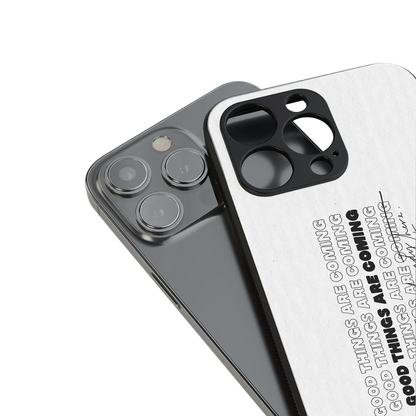 good things are here back phone cover | glass case for iphone 16 pro